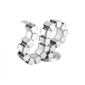 Káblový kanál InLine pre výškovo nastaviteľné stoly, 4 komory, sivá, 68×36×42 mm