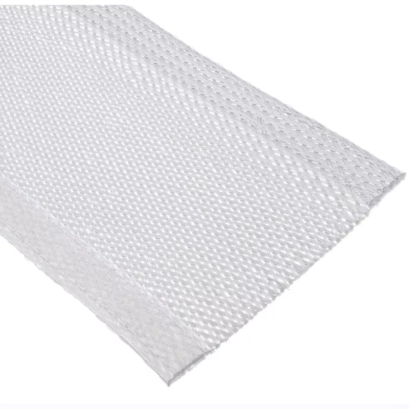 InLine Textilný chránič káblov so suchým zipsom, 1 m x 40 mm, biely
