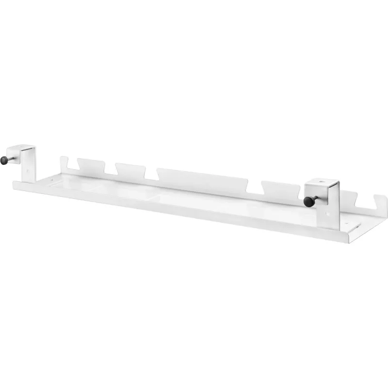 Káblový kanál/polica pre montáž pod stôl InLine 131×590×74 mm, biely