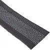 Káblový kanál InLine 59993A — textilná hadica so suchým zipsom, 1 m × 25 mm, čierna