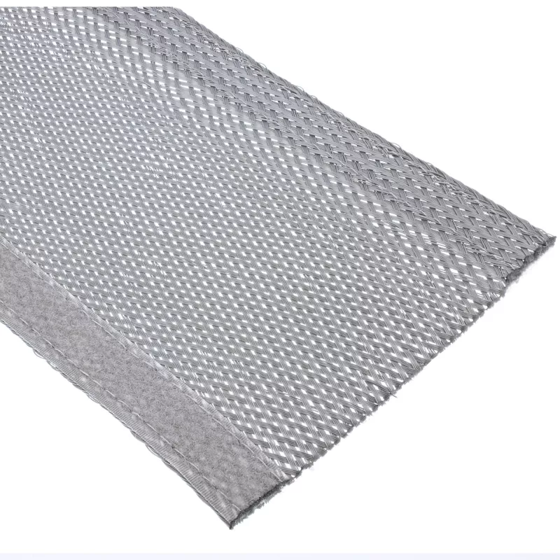InLine Textilný chránič káblov so suchým zipsom, 1 m x 40 mm, sivý