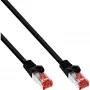 InLine crossover PC-PC priamy prepojovací kábel S/FTP Cat.6 čierny 0,3 m