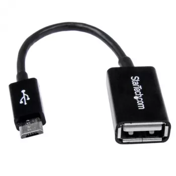 StarTech.com 5in Micro USB na USB OTG Host adaptér M/F, 0,127 m, Micro-USB B, USB A, USB 2.0, 0,48 Gbit/s, čierny