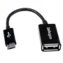 StarTech.com 5in Micro USB na USB OTG Host adaptér M/F, 0,127 m, Micro-USB B, USB A, USB 2.0, 0,48 Gbit/s, čierny