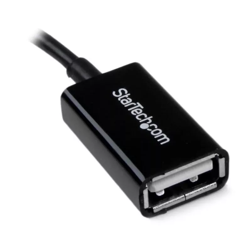 StarTech.com 5in Micro USB na USB OTG Host adaptér M/F, 0,127 m, Micro-USB B, USB A, USB 2.0, 0,48 Gbit/s, čierny