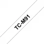Popisovacia páska Brother TCM91 9 mm čierna na transparentnej