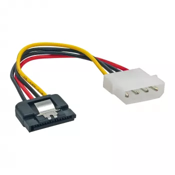 InLine SATA napájací adaptérový kábel 4-Pin Molex / 15-Pin SATA s poistkou 0,30 m