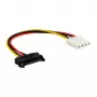 SATA Power adaptérový kábel 15-pol konektor samica / 4-pol konektor samec 0,30m InLine 29669A