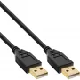 InLine USB 2.0 kábel, AM/AM, čierny, pozlátené kontakty, 5m