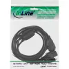 InLine Y-kábel 1x CEE 7/7 zahnutý / 3x 3-pol IEC C13 konektor samec, v3 (2m+1/3/2m)