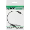 Audio adaptérový kábel 4-pinový 2,5 mm konektor samec / 4-pinový 3,5 mm konektor samica 2 m InLine 99308E