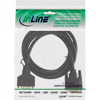 DVI-D kábel Premium 24+1 konektor samec na konektor samica Dual Link pozlátený 3 m InLine 17763P