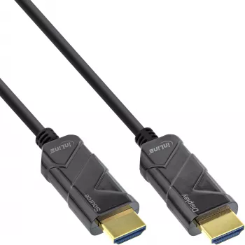 InLine HDMI AOC kábel, Ultra High Speed HDMI kábel, 8K4K, čierny, 40 m