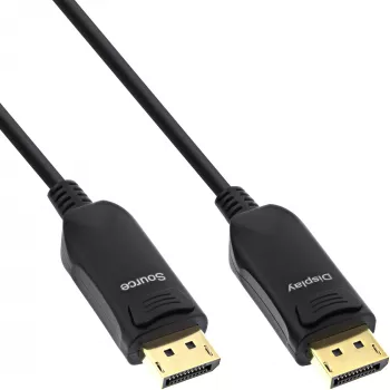 InLine DisplayPort 1.4 AOC kábel, 8K4K, čierny, 20 m
