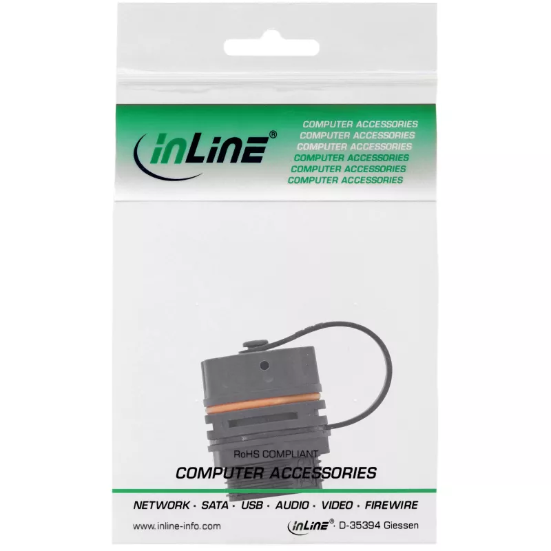 InLine patch káblová spojka Cat.6A, vodotesná IP68, pre priemyselné aplikácie
