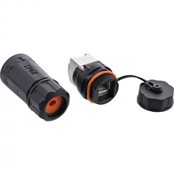 InLine sada spojok Cat.6A, vodotesná IP68, 2x RJ45 F/F, 1:1