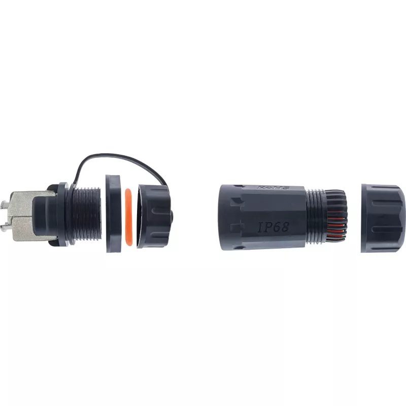 InLine sada spojok Cat.6A, vodotesná IP68, 2x RJ45 F/F, 1:1