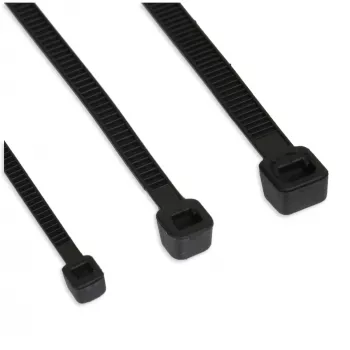 InLine pásky na káble 300 mm × 4,8 mm, čierna, 100 ks, pevnosť v ťahu 215,7 N