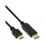 InLine 30 ks hromadné balenie konverzného kábla DisplayPort na HDMI, čierna, 2 m