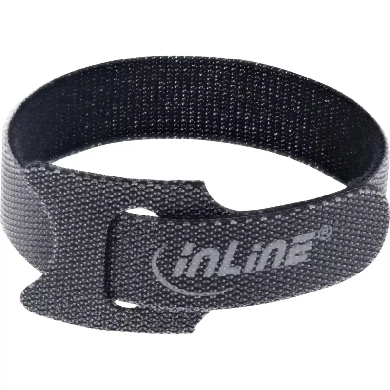 InLine suché zip pásky na káble 180x12 mm 10 ks čierna