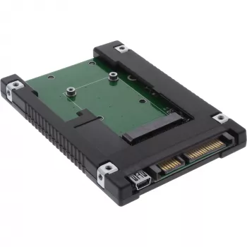 InLine adaptér pre disk 2,5 palca SATA na mSATA SSD 76620B čierny