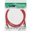 InLine patch kábel F/UTP Cat.5e červený 0,5m