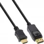 InLine DisplayPort na HDMI konvertorový kábel čierny 10 m