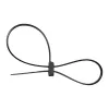 InLine montovateľné dvojhlavé viazacie pásky na káble 300 mm x 4,8 mm, nylon, čierna, 100 ks
