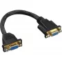 InLine VGA adaptérový kábel 15-pin VGA samica/samica 0,2 m