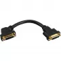 InLine DVI-I adaptérový kábel 24+5 DVI samica / samica s prírubou 0,2 m