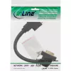 InLine DVI-I adaptérový kábel 24+5 DVI samica / samica s prírubou 0,2 m