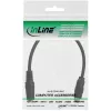 InLine audio adaptérový kábel, 3,5 mm stereo samica na samicu, s jedným plášťom, 0,2 m