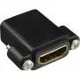 InLine HDMI adaptér Type-A samica / A samica pozlátený s prírubou, 4K2K