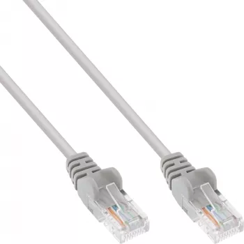InLine patch kábel U/UTP Cat.5e AWG26 sivý 10 m