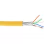 InLine prepojovací kábel S/FTP PiMF Cat.6A bez halogénov 500MHz žltý 100m
