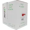 InLine prepojovací kábel S/FTP PiMF Cat.6A bez halogénov 500MHz červený 100m