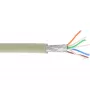 InLine prepojovací kábel S/FTP PiMF Cat.6A bez halogénov 500MHz sivý 100m