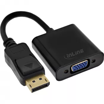 InLine Basic DisplayPort adaptérový kábel, DP samec / VGA samica čierny 0,15 m