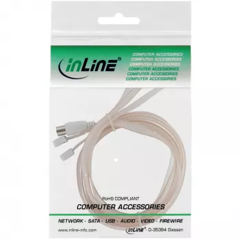 InLine dipólová anténa pre FM IEC konektor 75 Ohm 46230 InLine