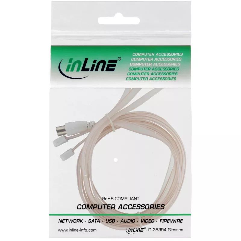 InLine dipólová anténa pre FM IEC konektor 75 Ohm 46230 InLine