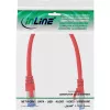 InLine Patch kábel S/FTP PiMF Cat.6A bezhalogénový 500 MHz červený 0,25 m