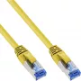 InLine Patch kábel S/FTP PiMF Cat.6A bezhalogénový 500MHz žltý 0,3m