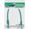 InLine Patch kábel S/FTP PiMF Cat.6A bezhalogénový 500MHz zelený 0,3m