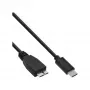 InLine USB 3.2 Gen.1x2 kábel, USB-C konektor samec / Micro-B konektor samec, čierny, 1,5m