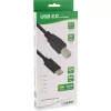 InLine USB 2.0 kábel, USB-C konektor samec / USB-B konektor samec, čierny, 3m