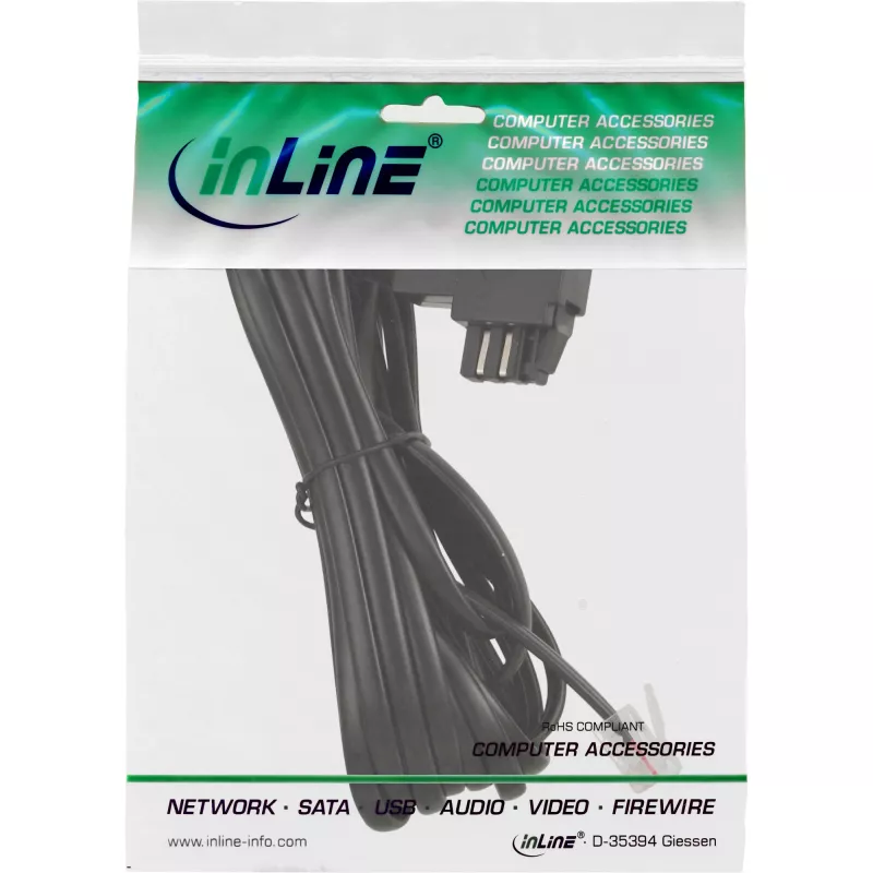 InLine TAE-N kábel TAE-N / RJ11 adaptér 6P2C premostený 6 m