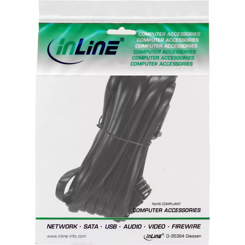 InLine TAE-N telefónny predlžovací kábel TAE-N konektor samec/konektor samica 3 m
