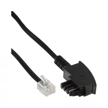 InLine TAE-F kábel, pre import, TAE-F na 6P4C, 6m