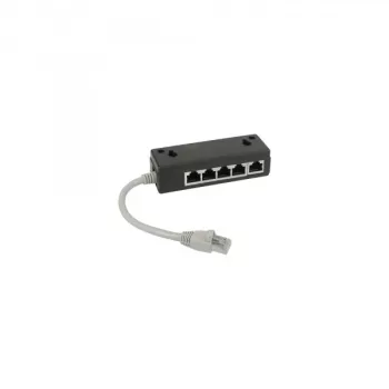 InLine ISDN splitter 5x RJ45 samica kábel 15cm s ukončovacími odpormi