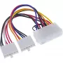 InLine ATX napájací adaptérový kábel / klasický P8/P9-A konektor pre AT základnú dosku 0,20 m